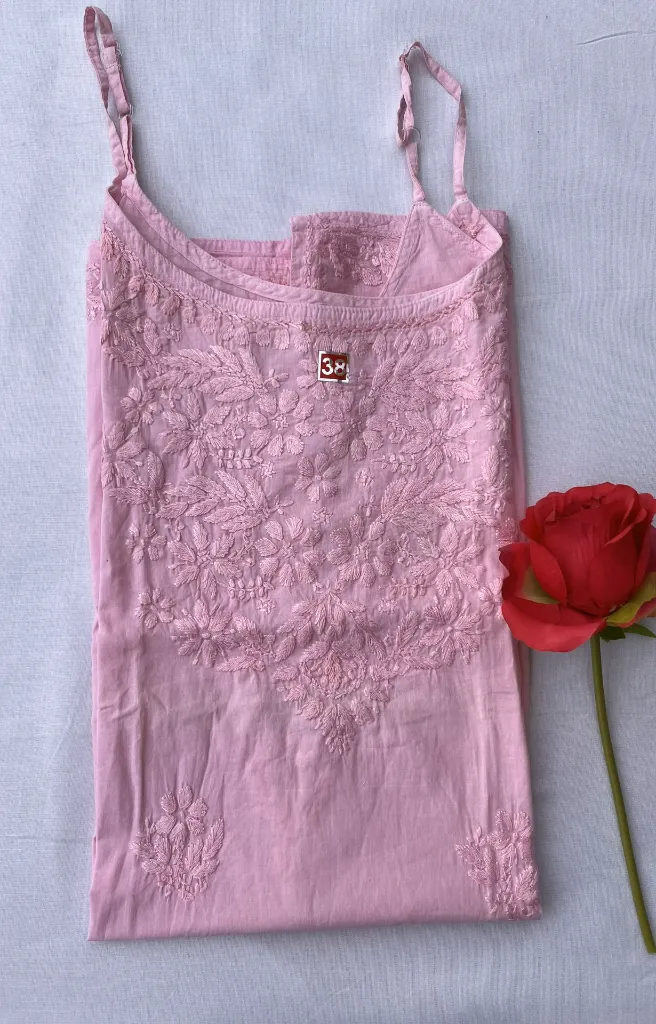 Top Sleeveless - Cotton Lucknawi Chikankari - Lavender.webp